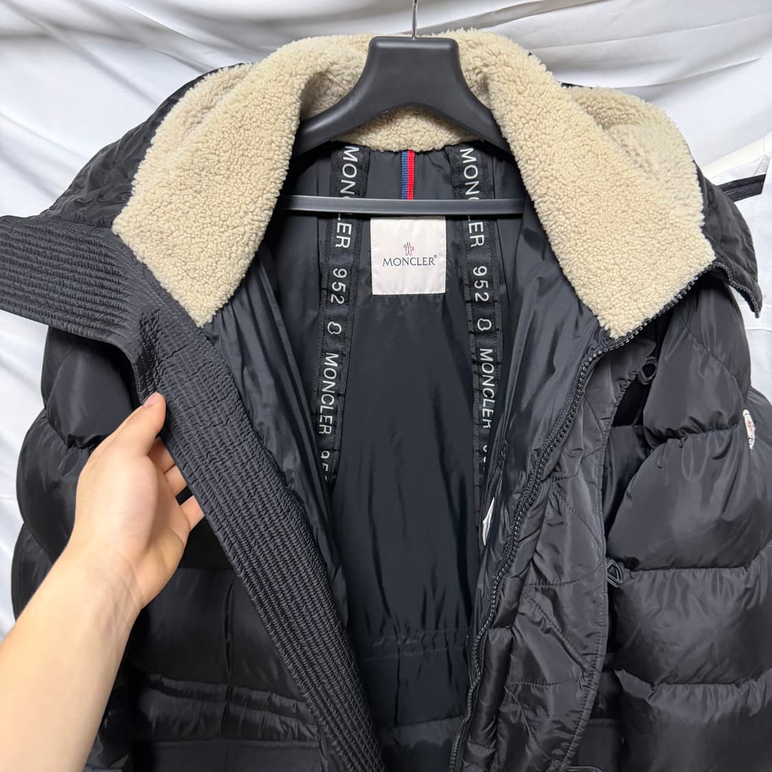 [S+급/5] 몽클레어 로익 롱 패딩 점퍼 블랙 상품이미지6