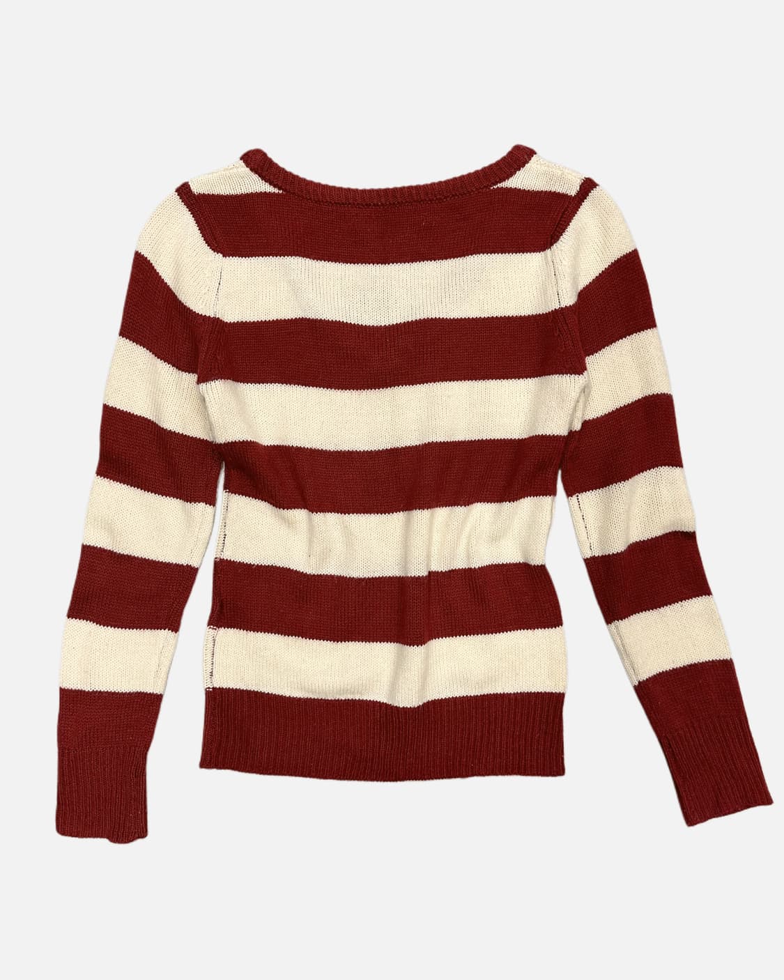 red stripe v-neck knit 상품이미지4