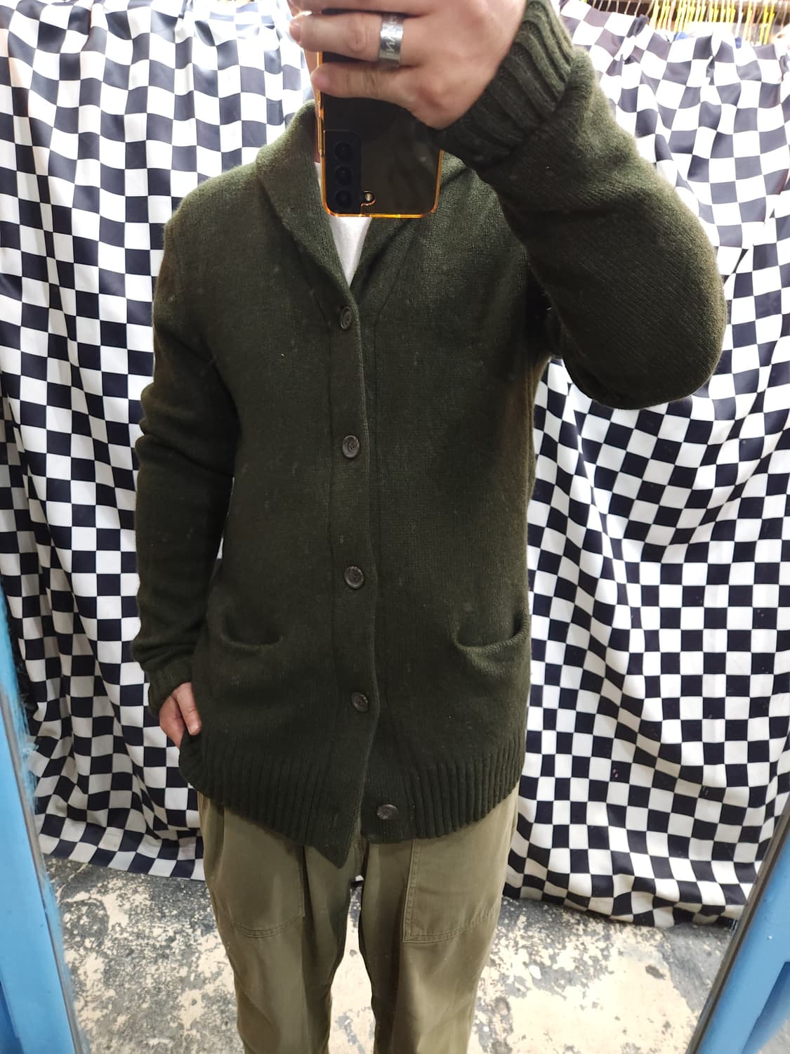 폴로 랄프로렌 00s 캐시미어 울 숄카라 가디건
​
 상품이미지8