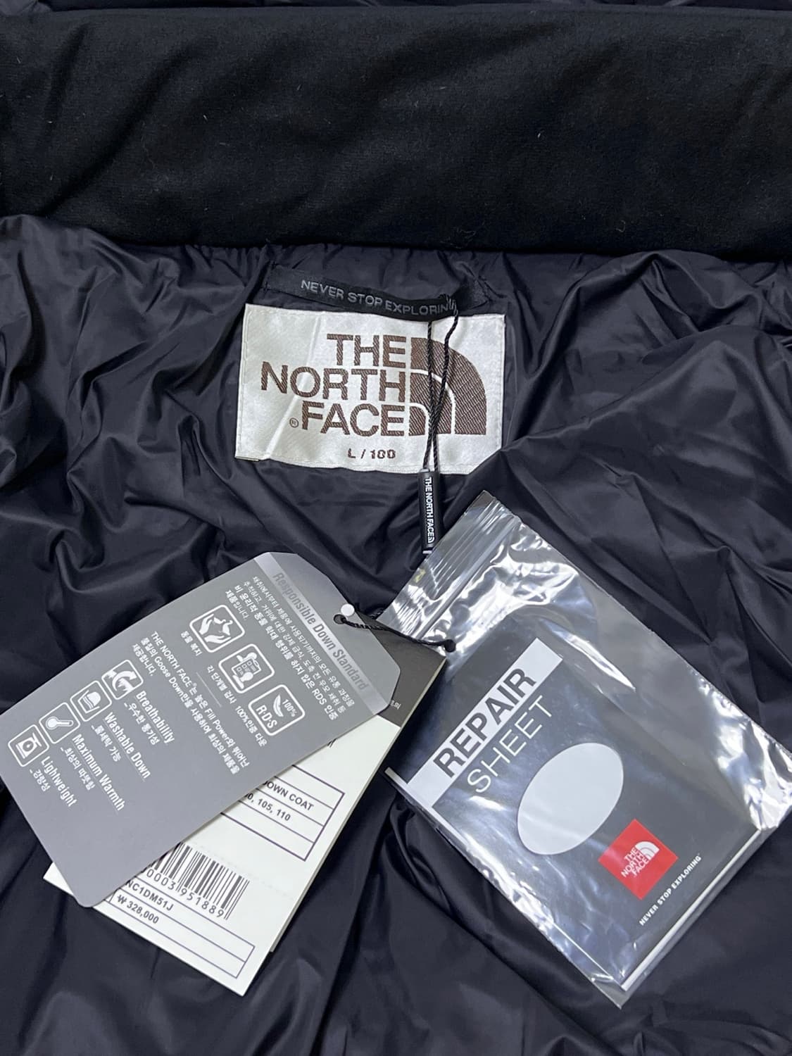 노스페이스/북면 23SS 96S 데일리 노턱 본딩패딩 상품이미지9