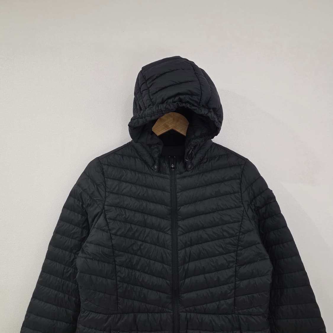 WIDE ANGLE 여성 경량 구스다운 롱패딩 105 상품이미지4