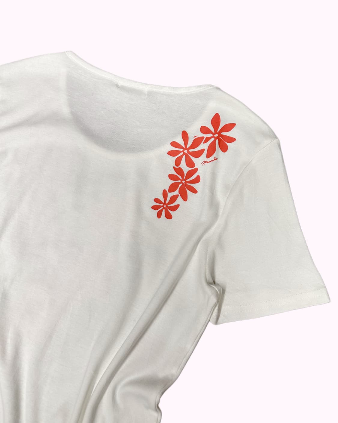 hawaiian flower white t-shirt 상품이미지6