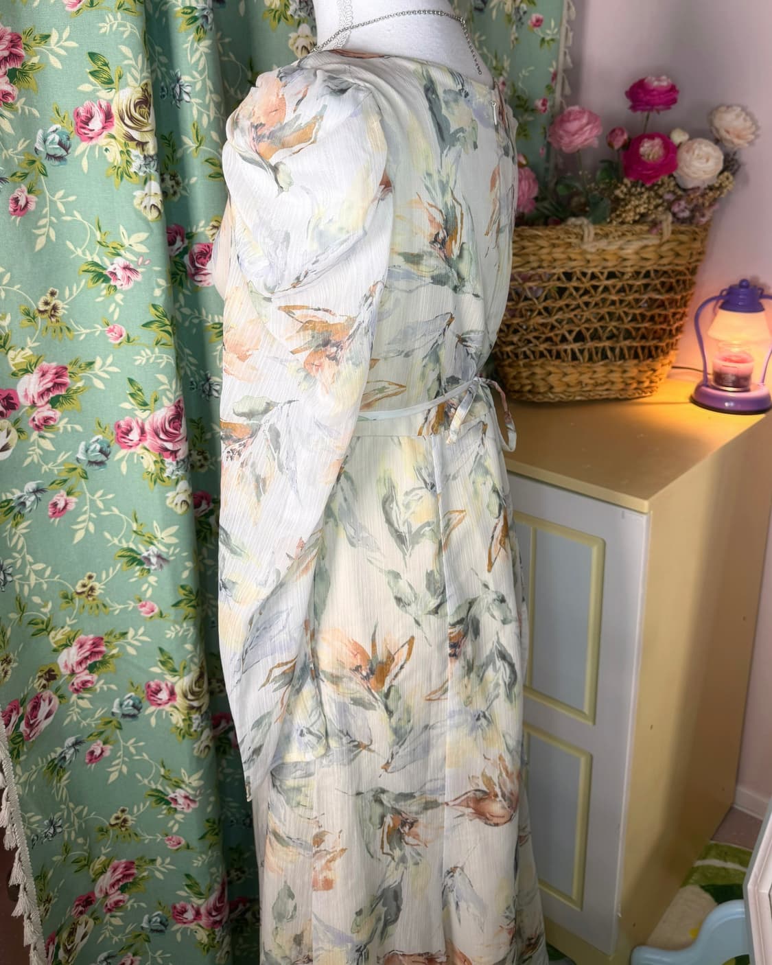 Dress💚모리세스 포레스트 셔링 원피스 상품이미지4