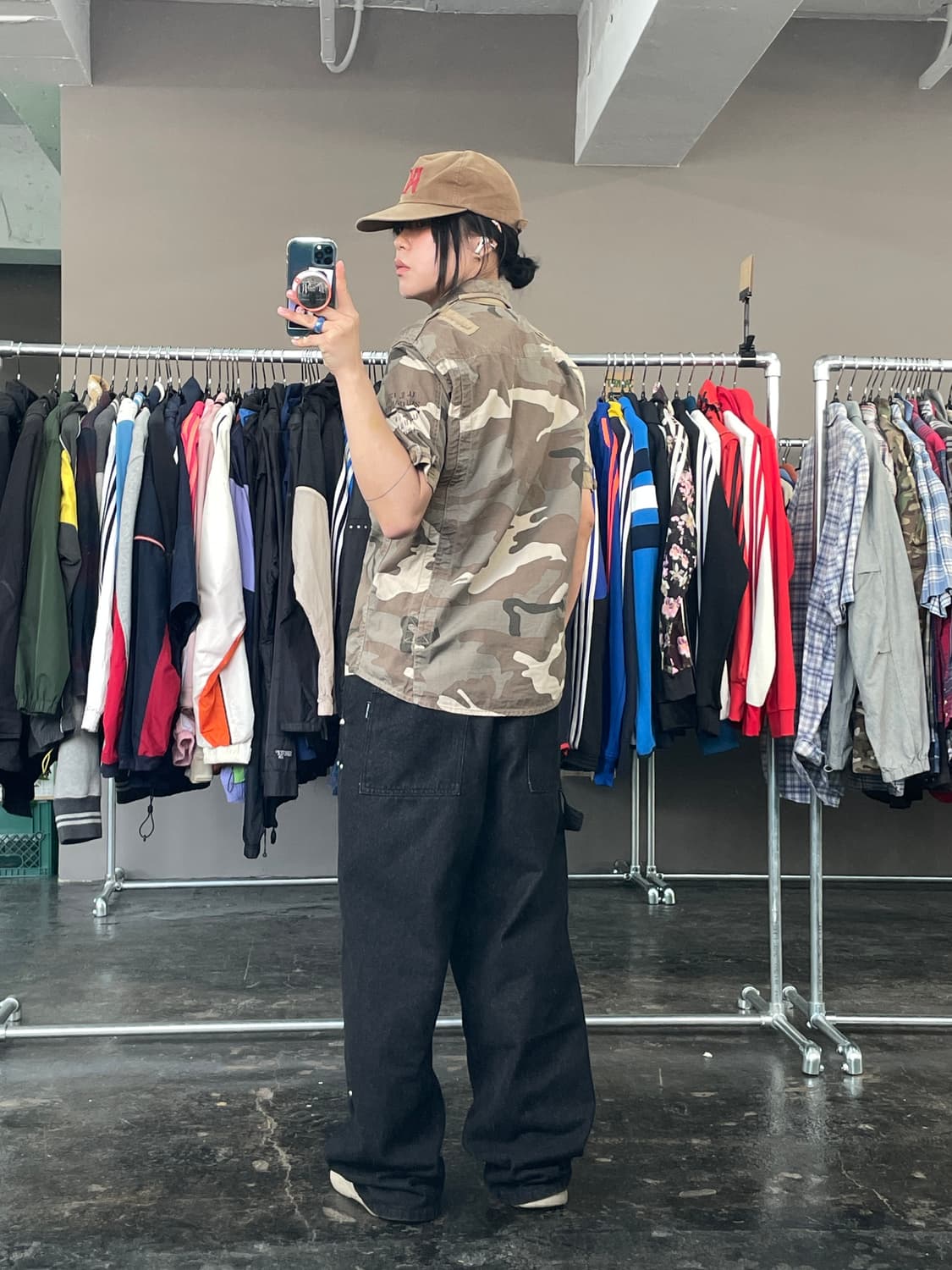 AVIREX 카모 반팔 셔츠 상품이미지5