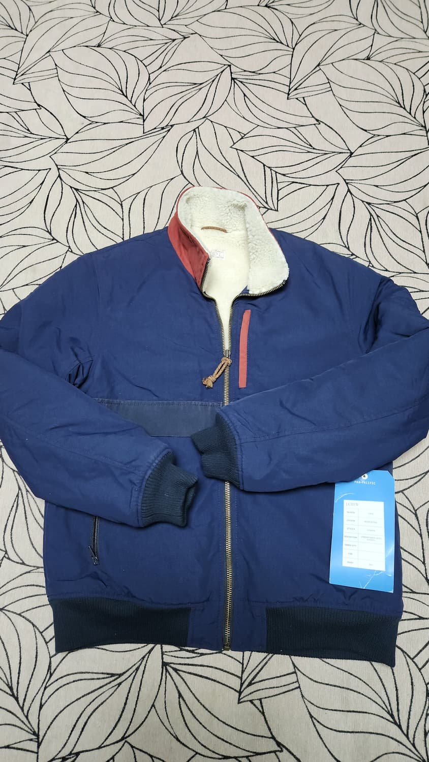 월리스 앤 반스 쉘파 워크자켓  네이비 L 넉넉100 새상품 상품이미지1