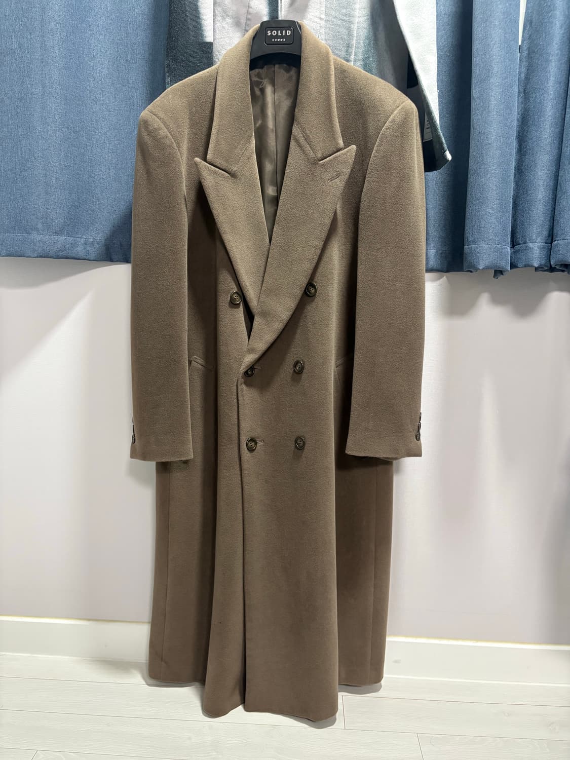 울 더블 브레스티드 코트 상품이미지1