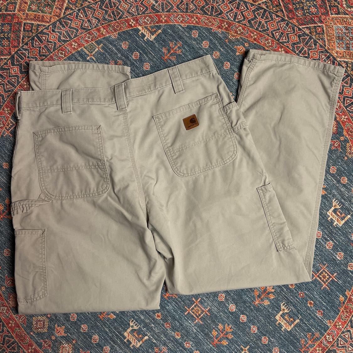 칼하트 가죽탭 싱글니 카펜터팬츠 상품이미지4