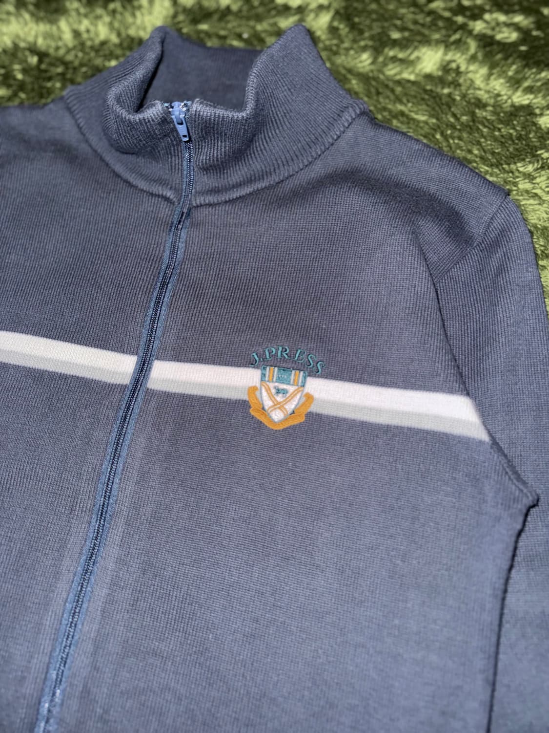 J.Press 제이프레스 Made in Japan 하이넥 니트 집업 상품이미지3