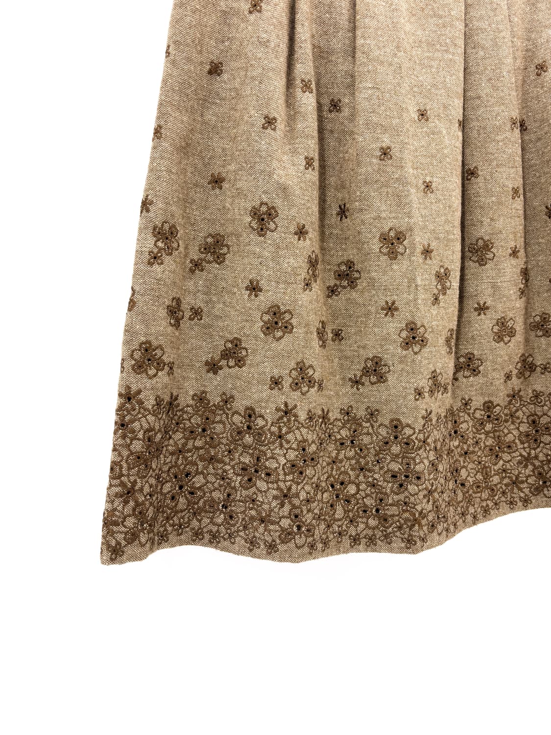 빈티지 플라워 자수 미디 스커트 상품이미지4