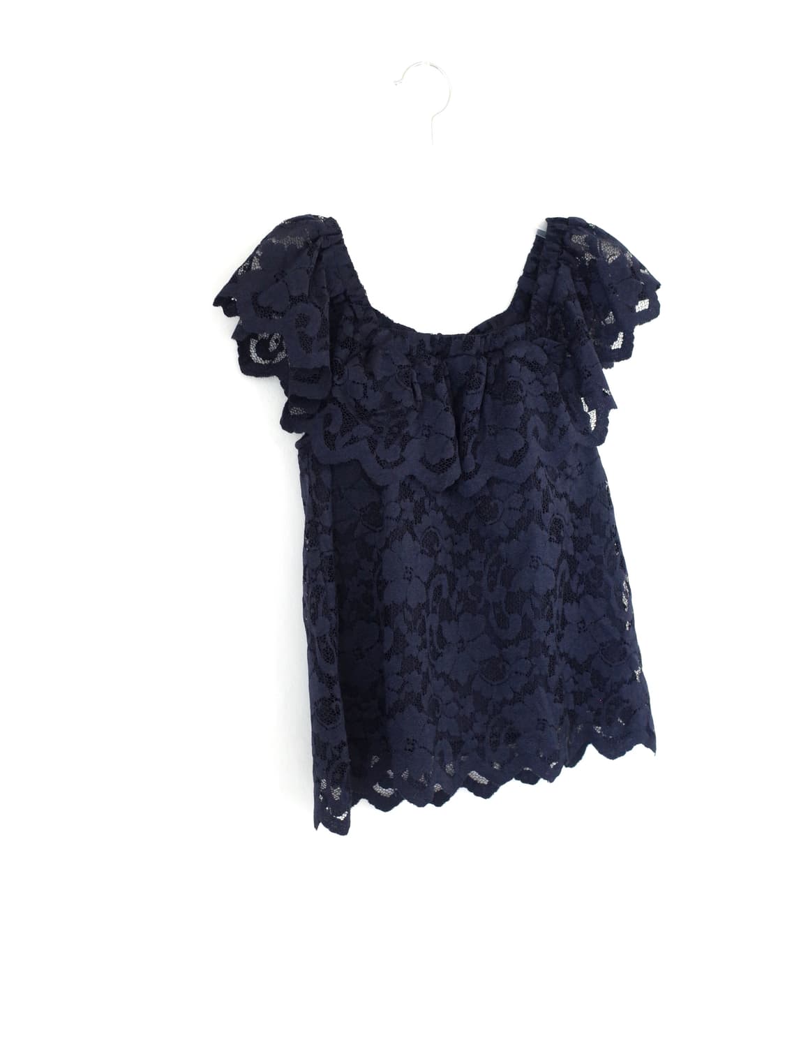 빈티지 레이스 패디드 블라우스 상품이미지1