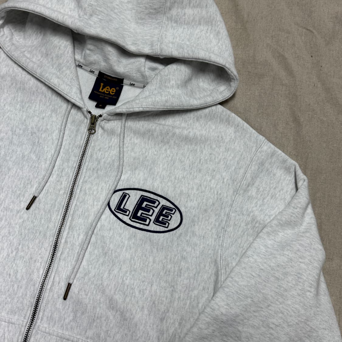 Lee 리 백로고 애쉬헤더 후드집업 M 상품이미지2