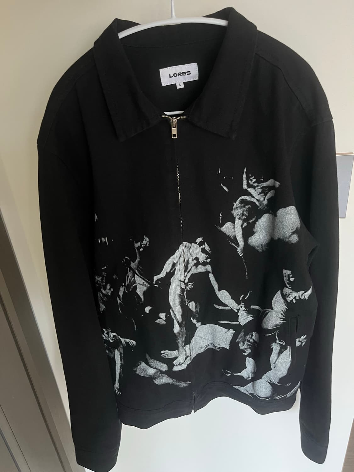 로어즈 명화 트러커 자켓 블랙 L 상품이미지4