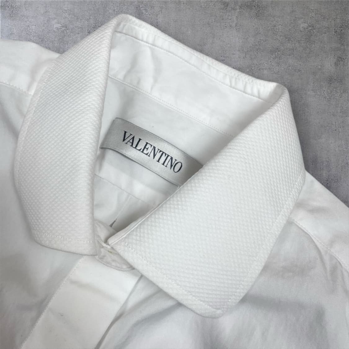 발렌티노 Valentino 화이트 히든버튼 카라 셔츠 40 상품이미지2