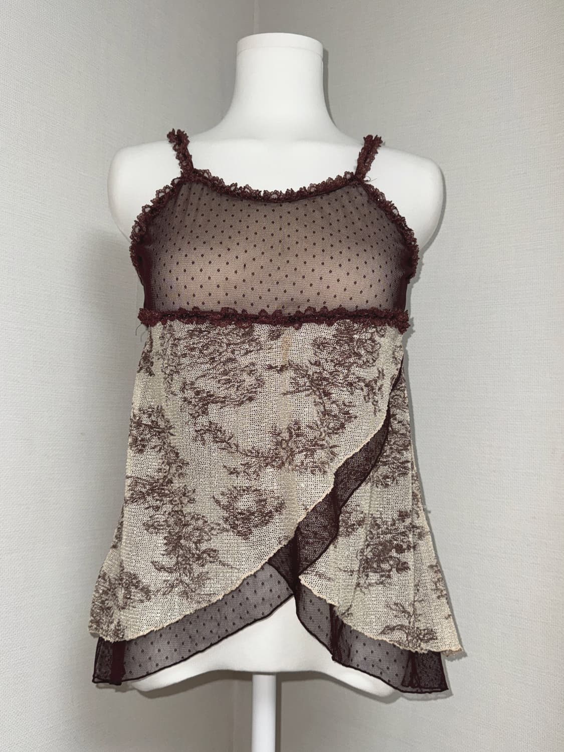 Brown Dot Sleeveless 상품이미지2