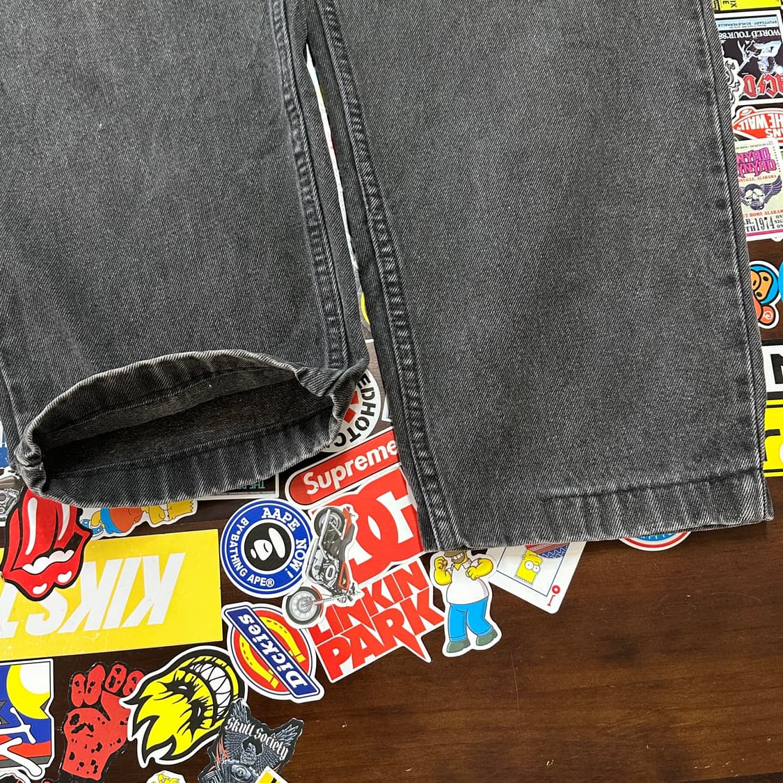 90s USA 리바이스 560 블랙 진 데님 팬츠 32 상품이미지4