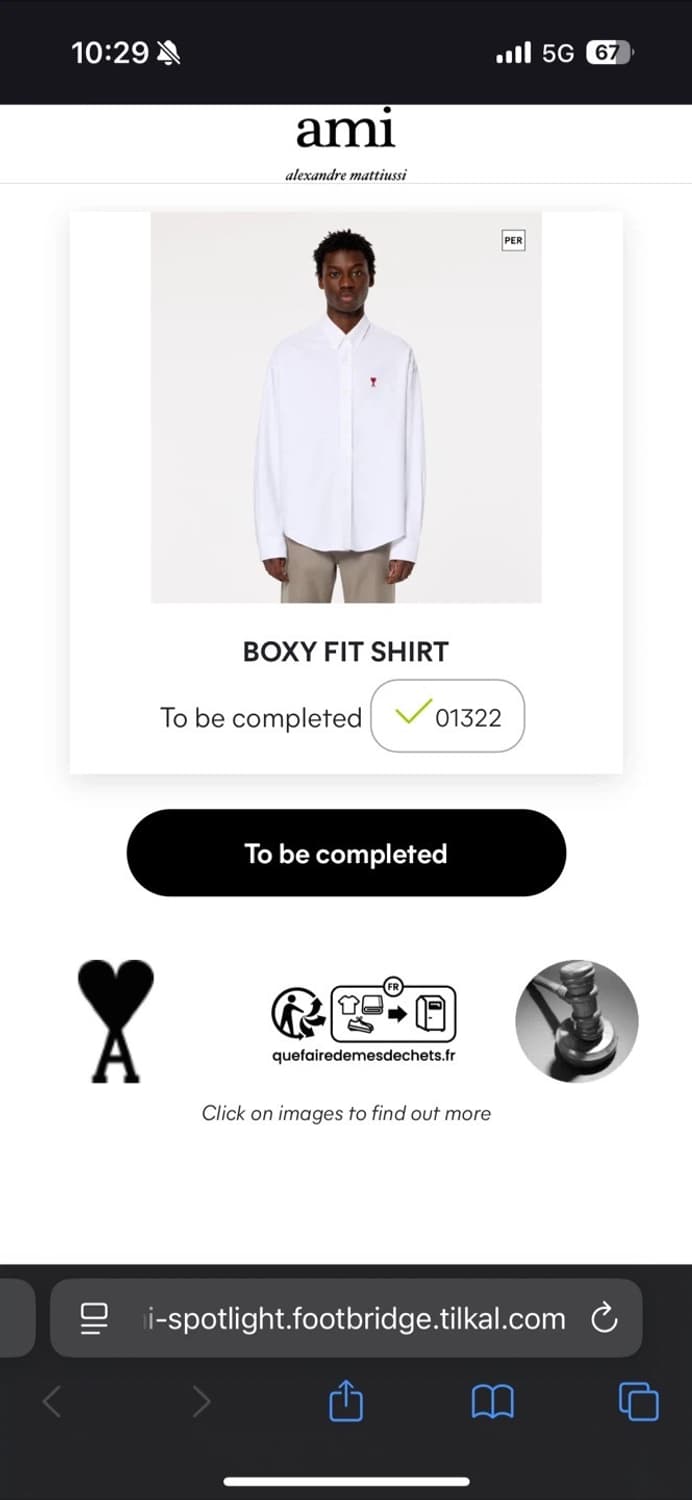 Ami 아미 옥스포드 셔츠 남방 (국내유통 정품) M,L  상품이미지4