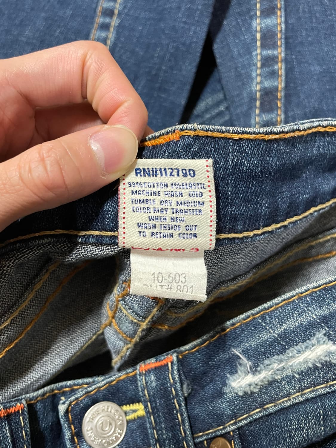 True Religion Joey Raw Rise Bootcut Jean 상품이미지6