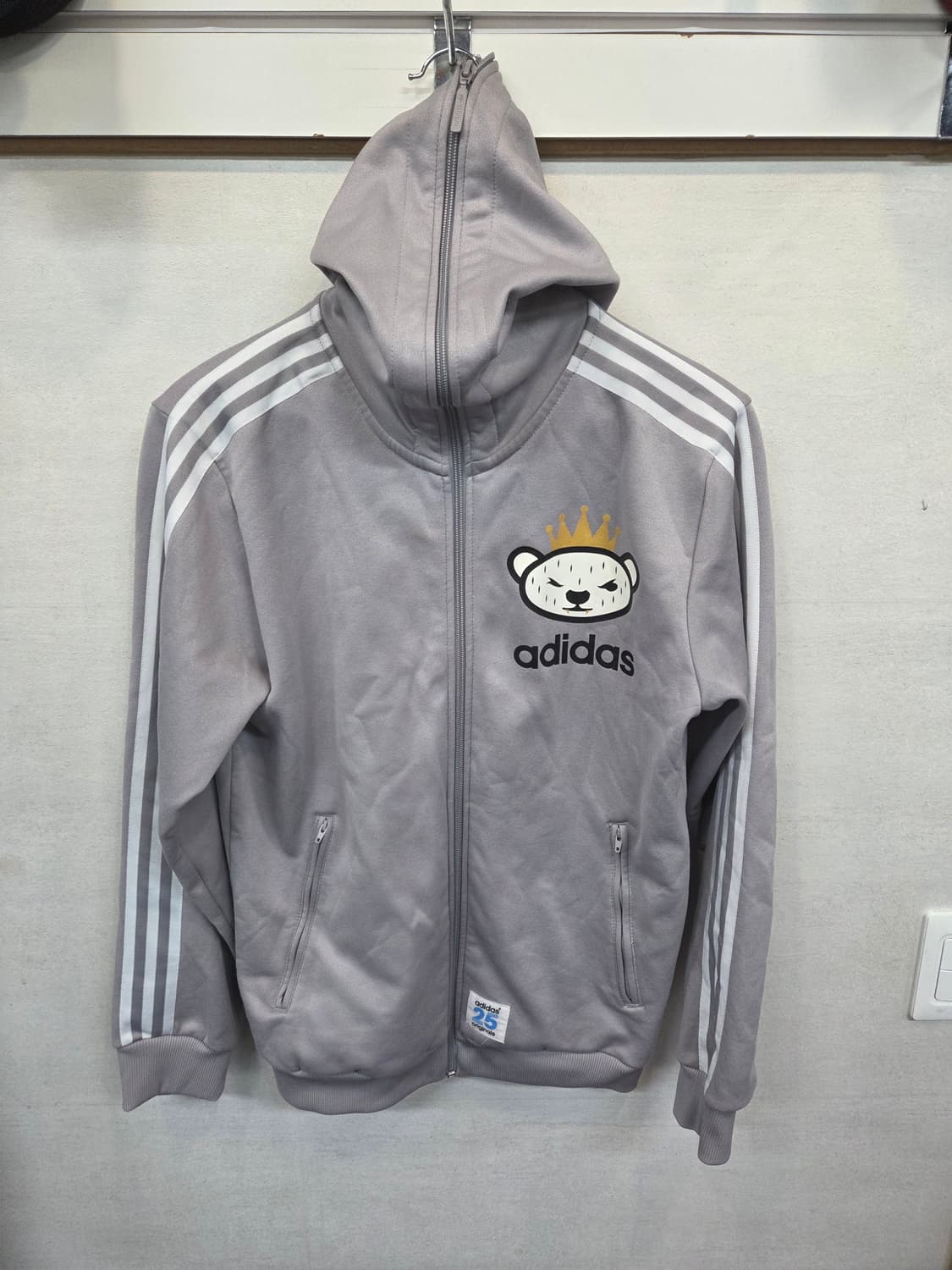 아디다스 니고베어 삼선 기모 후드집업 95 상품이미지5