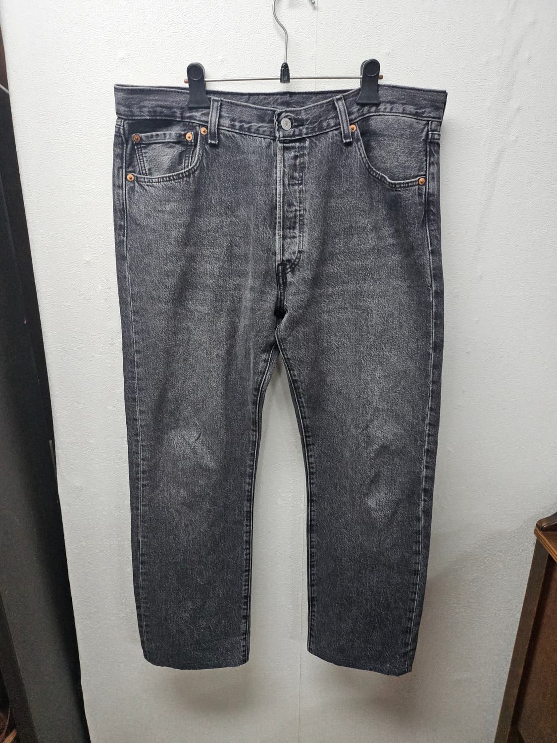 리바이스 501  블랙 데님 팬츠 W36 L32 상품이미지1