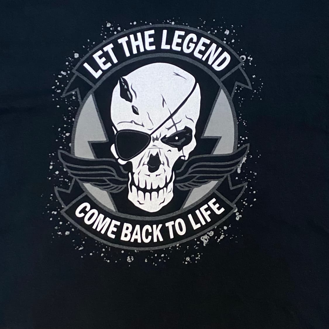 미국 빈티지 렛더레전드 LET THE LEGEND 해골 락티셔츠 반팔티 상품이미지3