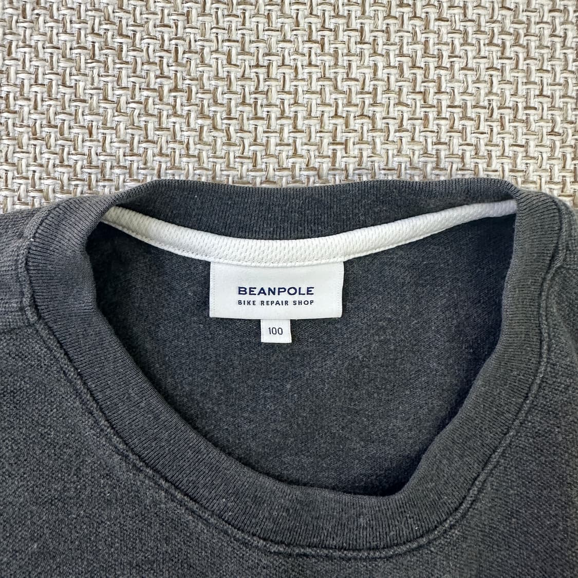 100 빈폴 차콜 자전거 로고 반팔0327D 상품이미지2