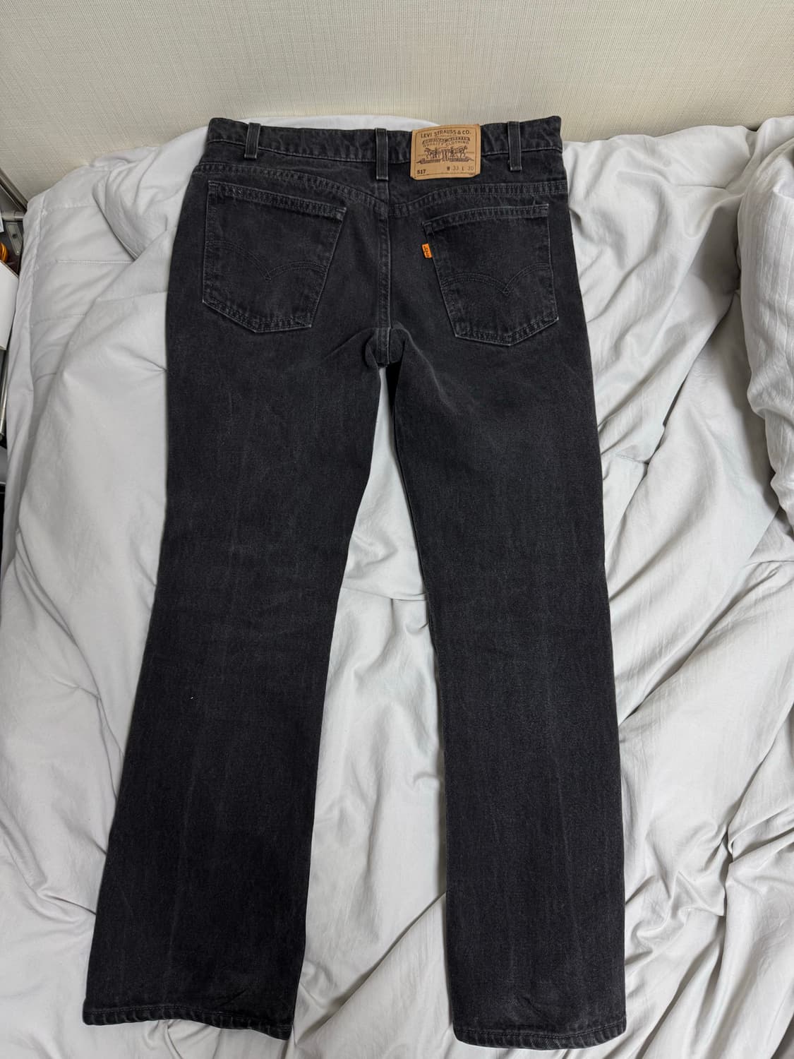 [32] 90s USA 리바이스 517 블랙 오렌지탭 상품이미지3