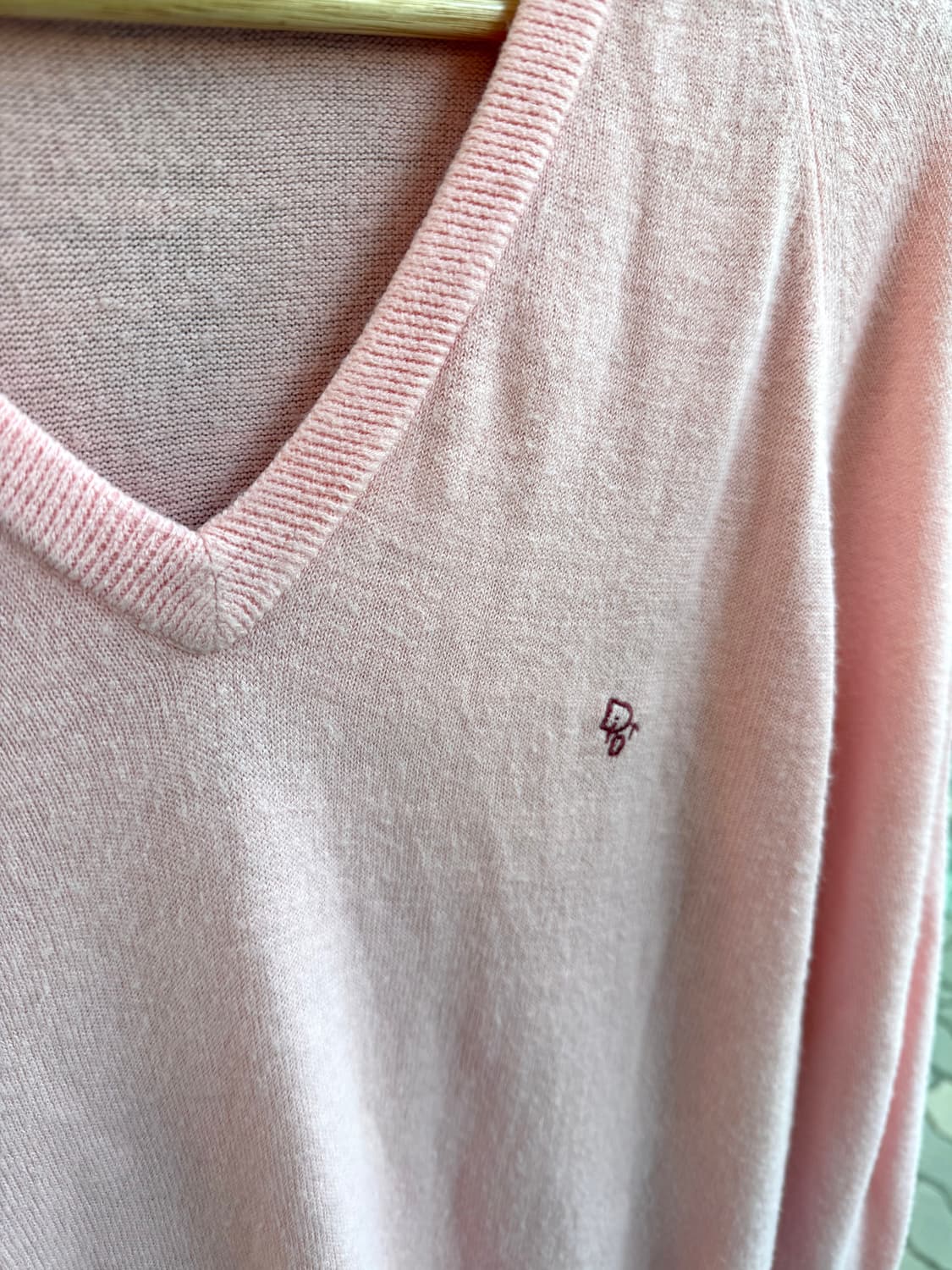 .M/ 크리스찬디올 1990AW 브이넥 로고 니트 상품이미지5