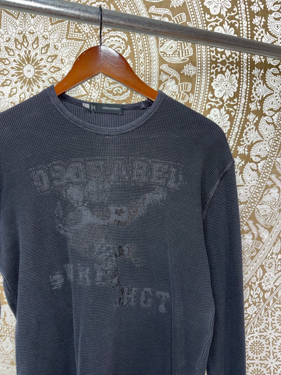 디스퀘어드 프린팅 와플 긴팔 롱슬리브  상품이미지4