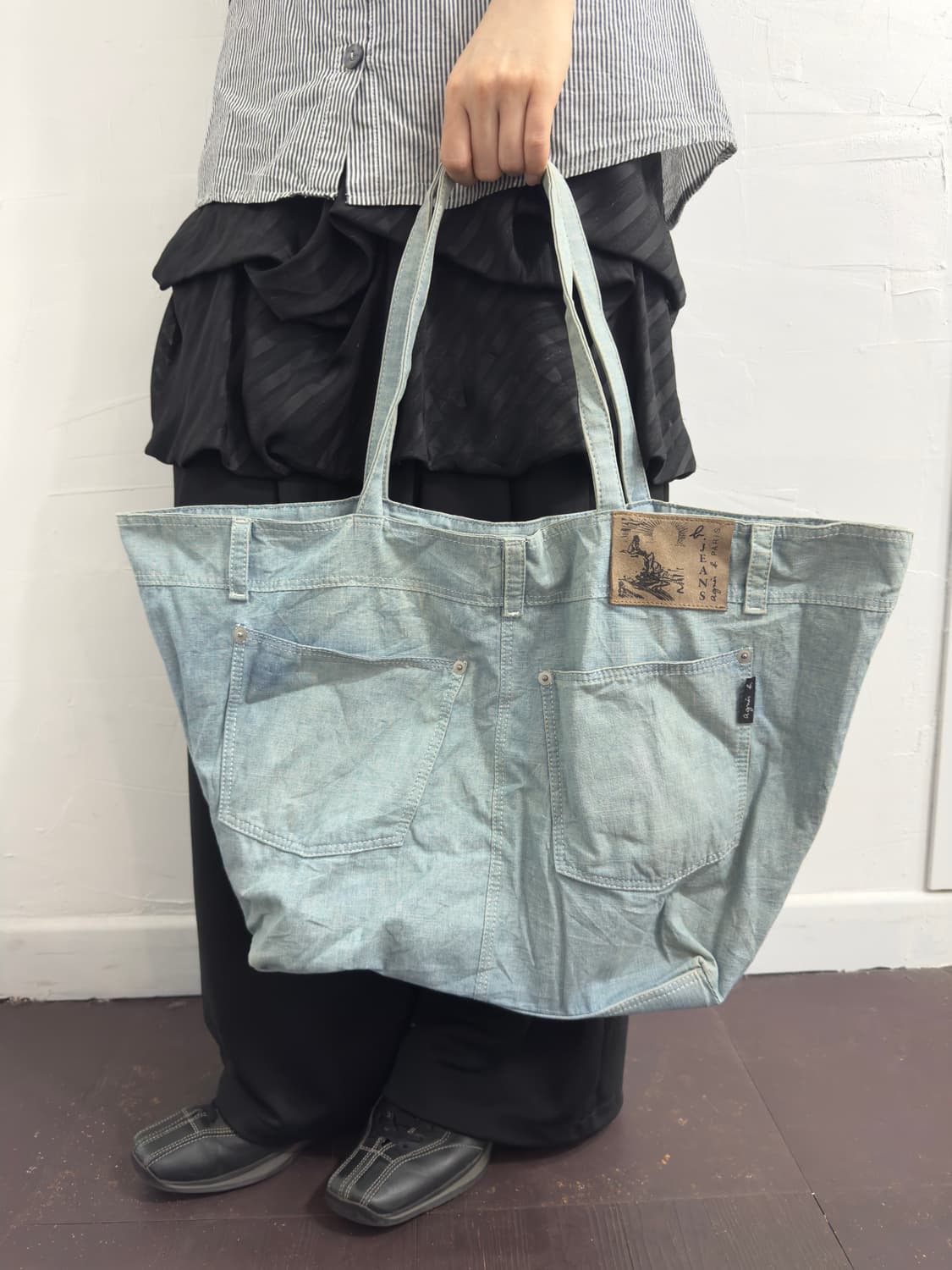 agnes b denim bag 상품이미지3