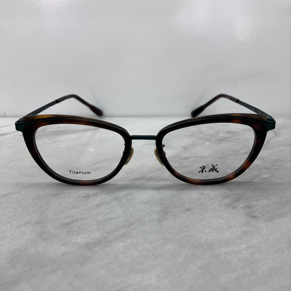 C27 경성 京城 오늘 그린 레오파드 솔텍스 캣아이 메탈 안경 상품이미지6