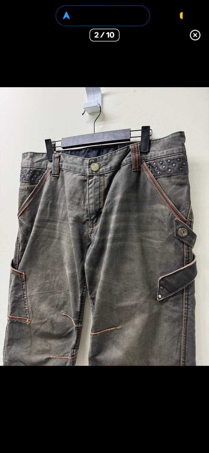 일본 레더 벨트 디테일 반바지 상품이미지2