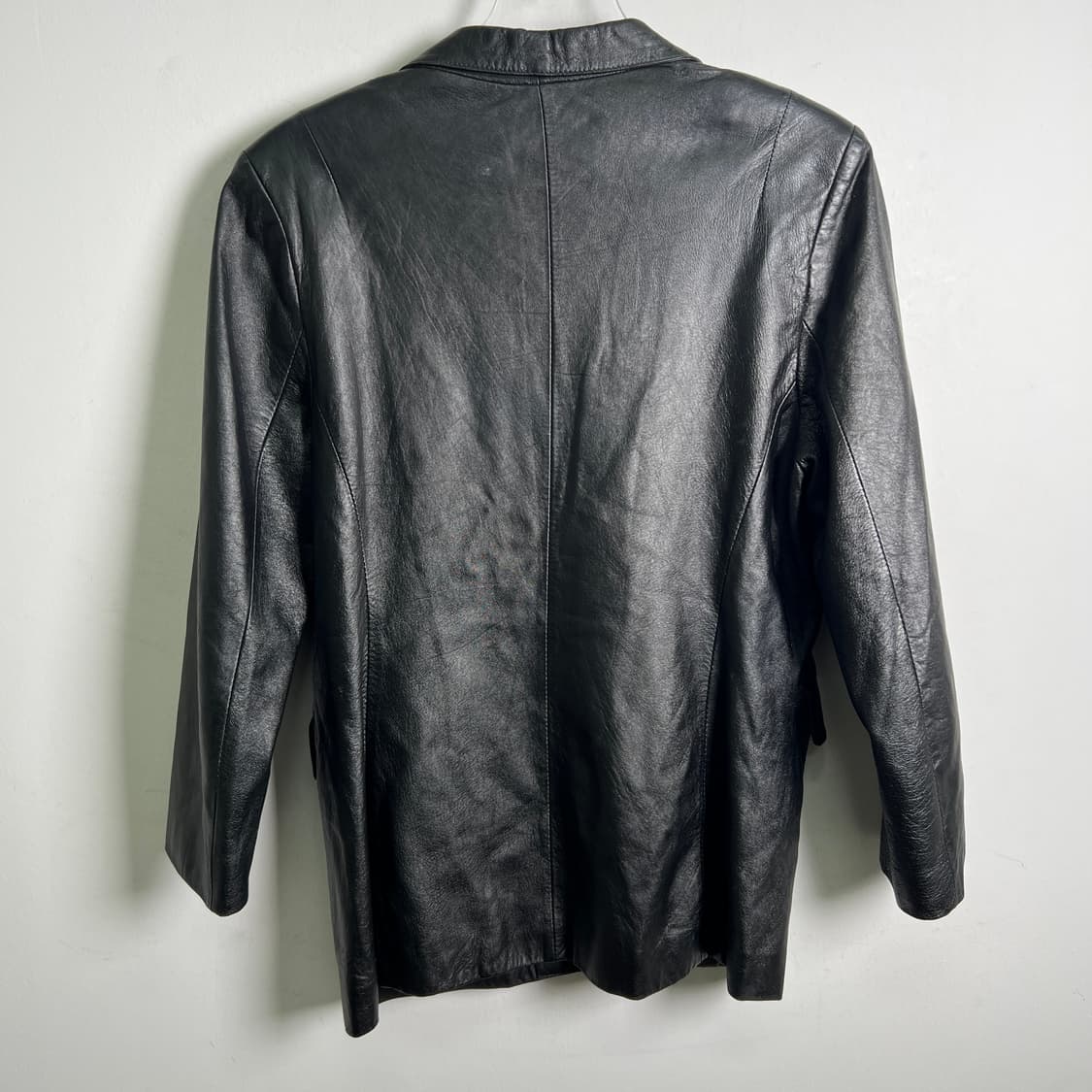 VTG 빈티지 블랙 레더 블레이저 자켓 상품이미지6