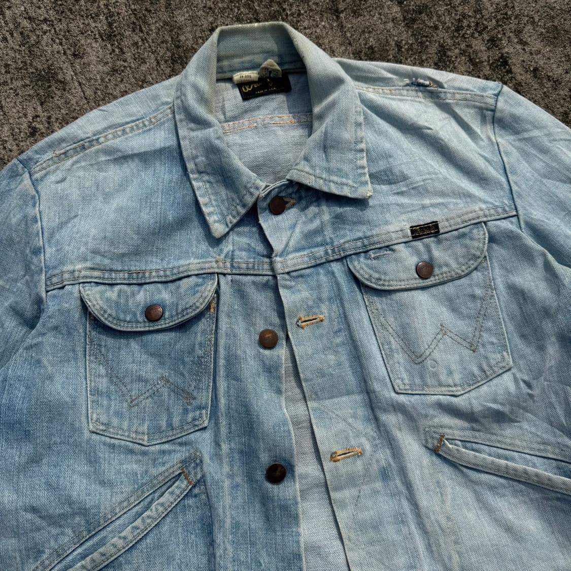 [M] 90s Wrangler 랭글러 124mj 데님 자켓 상품이미지5