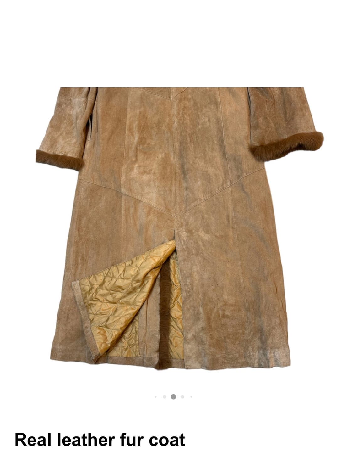 빈티지 야에 리얼레더 퍼 코트 상품이미지9