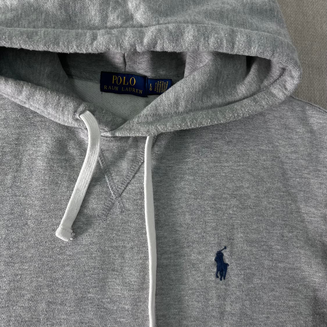 100 폴로랄프로렌 스몰포니 그레이 후드티 상품이미지2