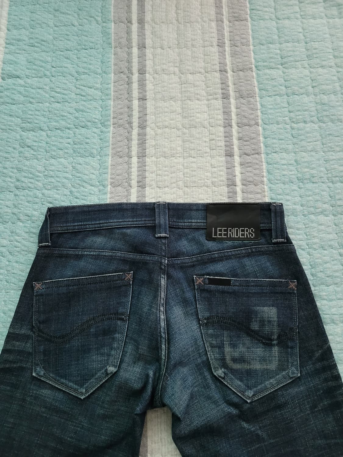  재팬 리 블랙라이더 블랙스티치 LEE Riders 다크블루 스판슬림진  상품이미지7