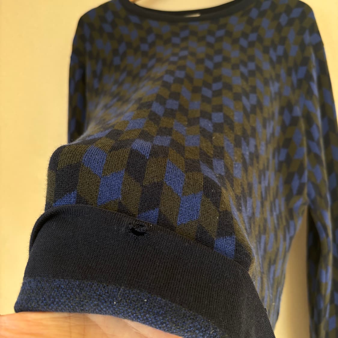 라코스테 퓨어울 빅사이즈 니트 120 명품 패턴 가성비 상품이미지8