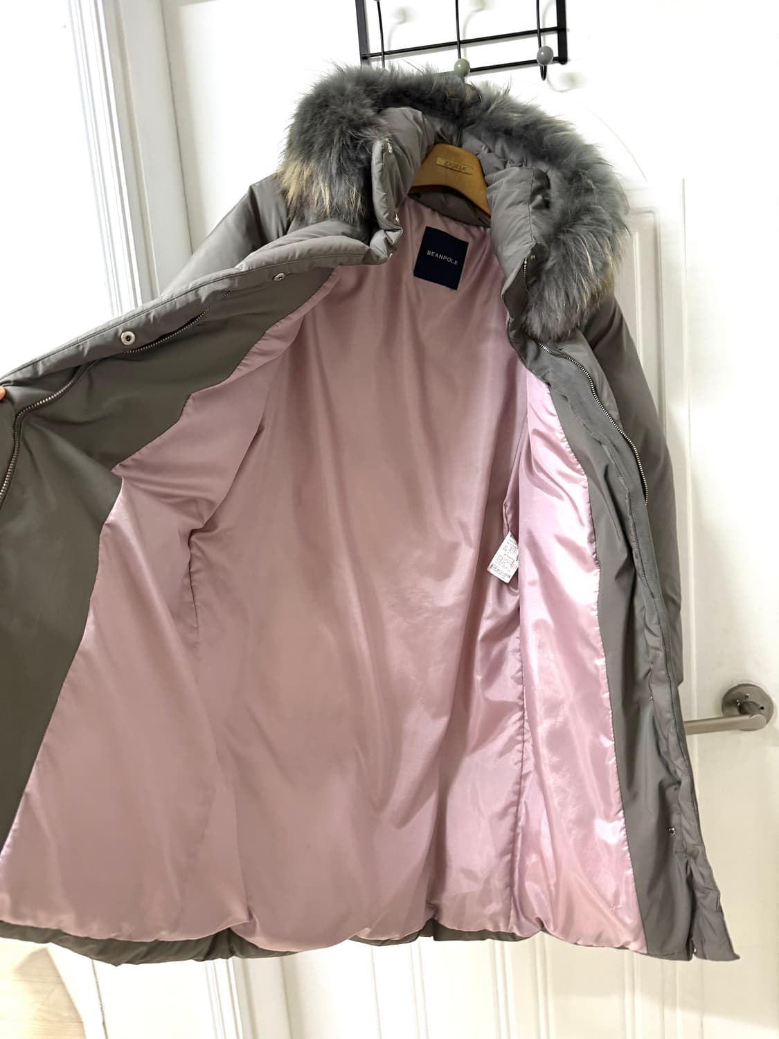 90사이즈 빈폴 레이디스 구스 롱패딩 상품이미지4