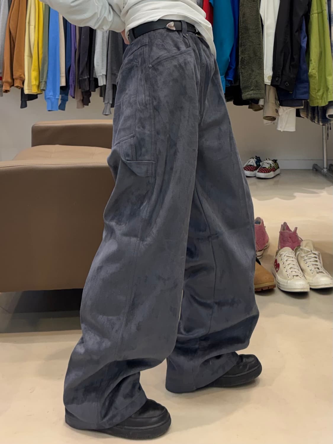 RÊVE JEANS | 레브 진 페이크 스웨이드 팬츠 상품이미지7