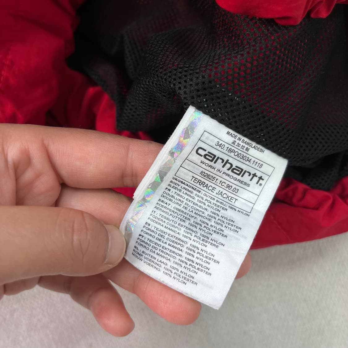 105 칼하트 올드스쿨 바람막이 자켓 상품이미지5