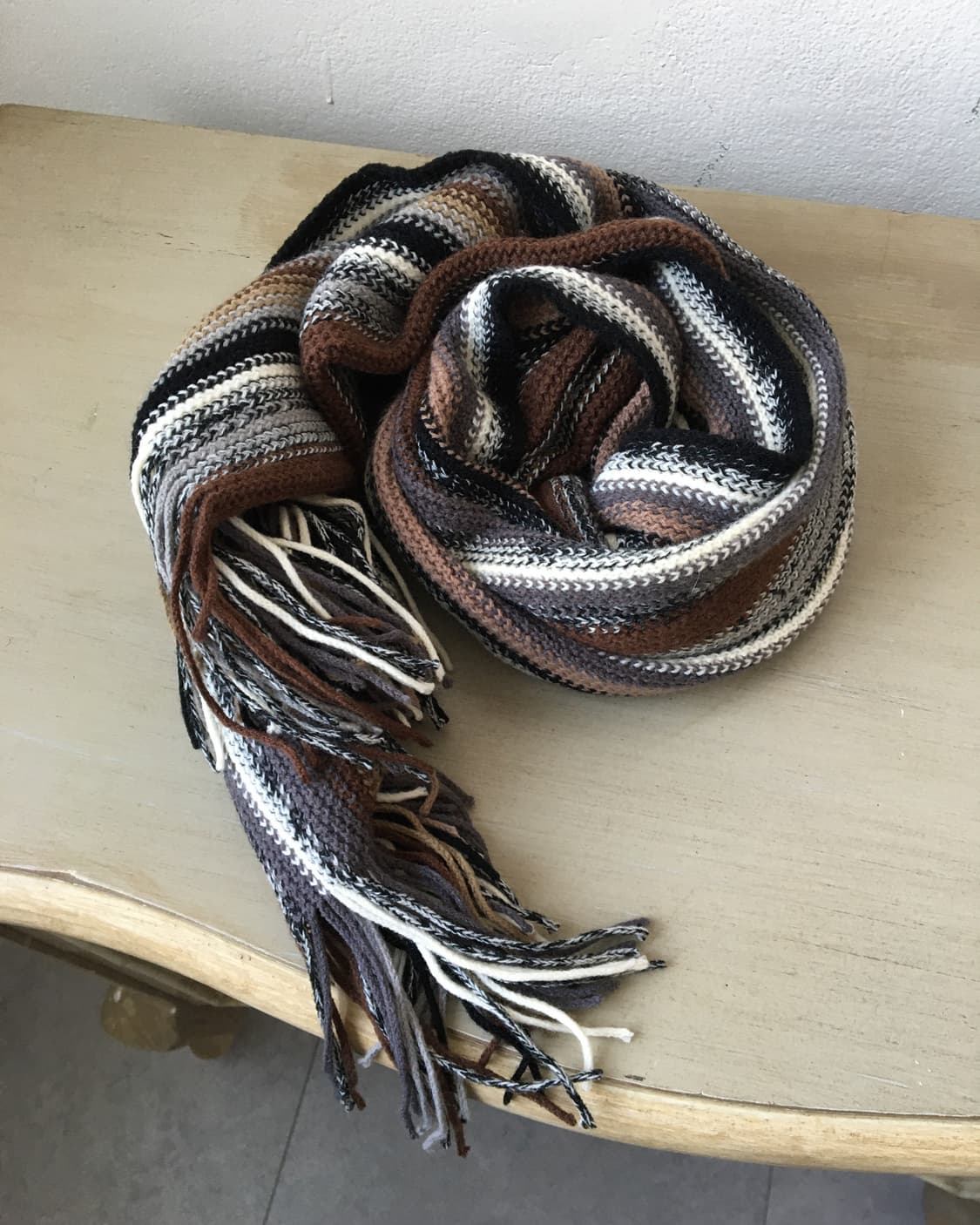  stripe pattern knit muffler 상품이미지1