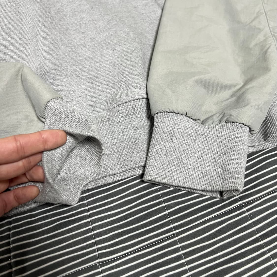 앤더슨벨 레글런 플래쉬 후디 그레이 M 상품이미지6