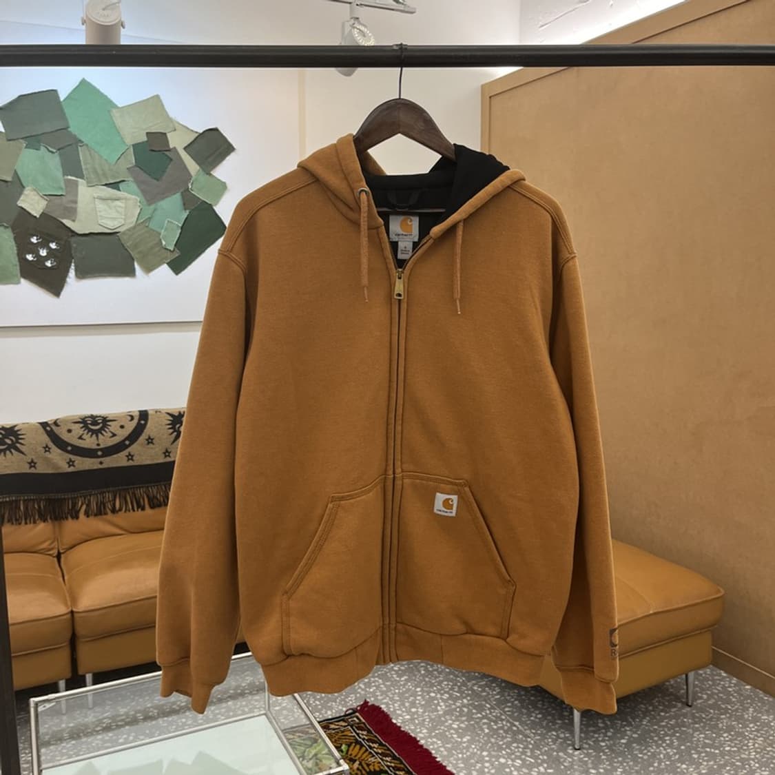 칼하트 레인 디펜더 써멀 빈티지 오버핏 후드집업 105 C05833 상품이미지1