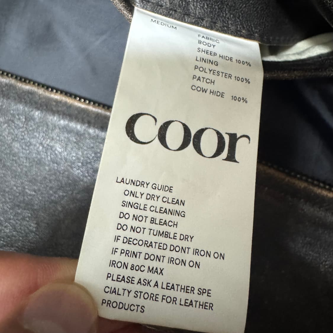 디스트레스 믹스드 레더 점퍼 상품이미지9