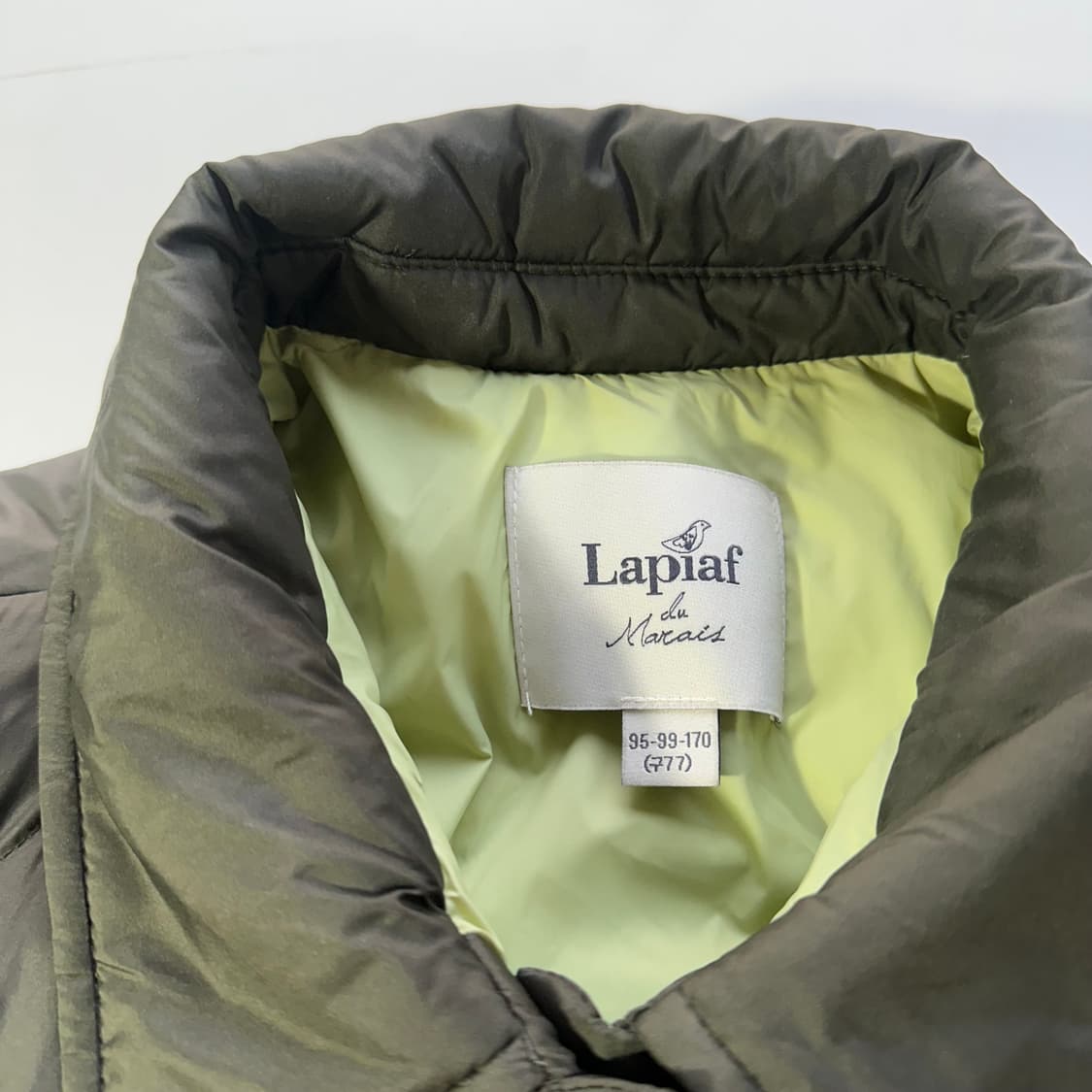 우먼L-XL 라피아프 딥브라운 오버핏 덕다운패딩 상품이미지4