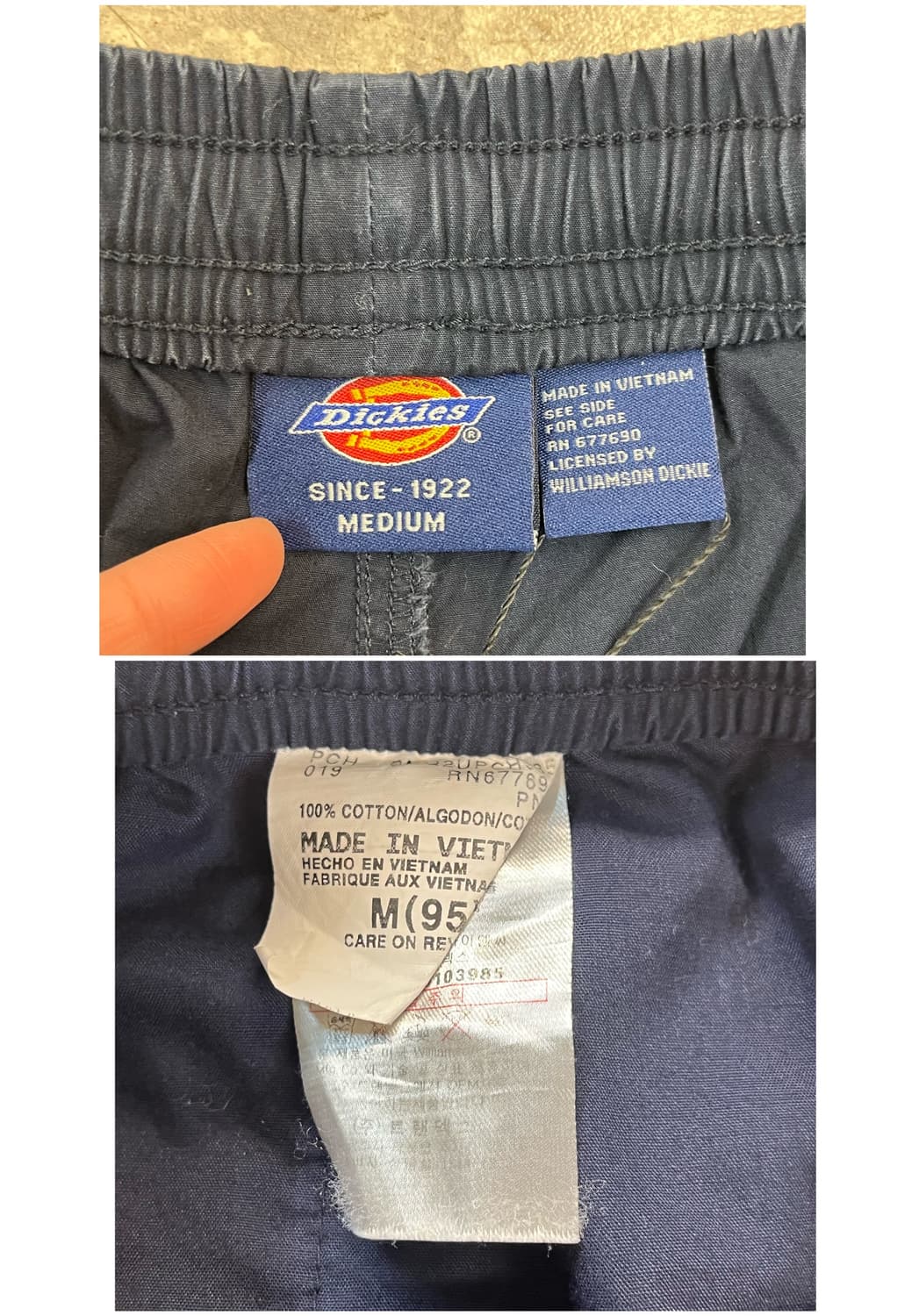 디키즈 밴딩 하프 팬츠 네이비 M #csz3474 상품이미지3