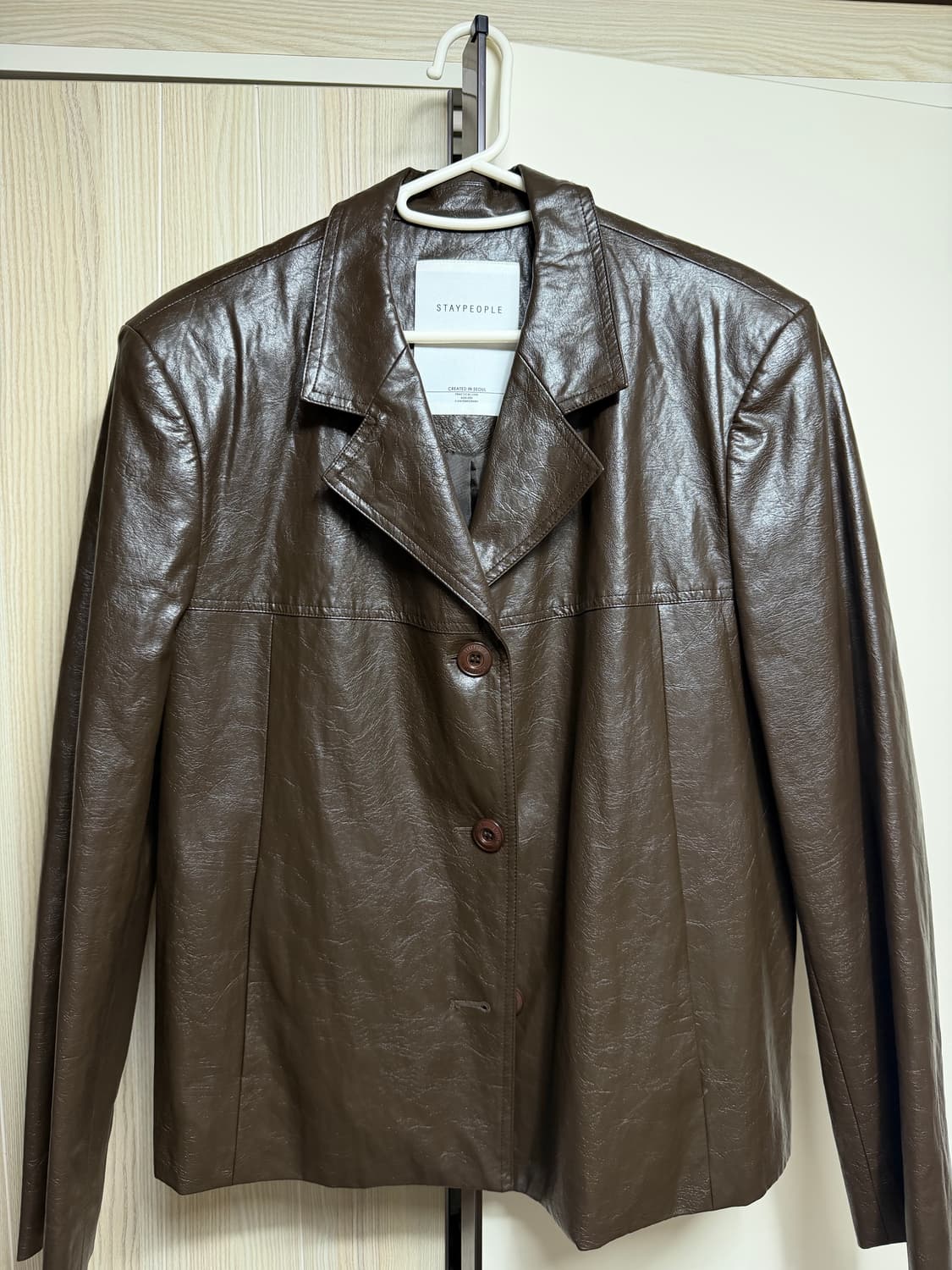 스테이피플 가죽자켓 상품이미지1