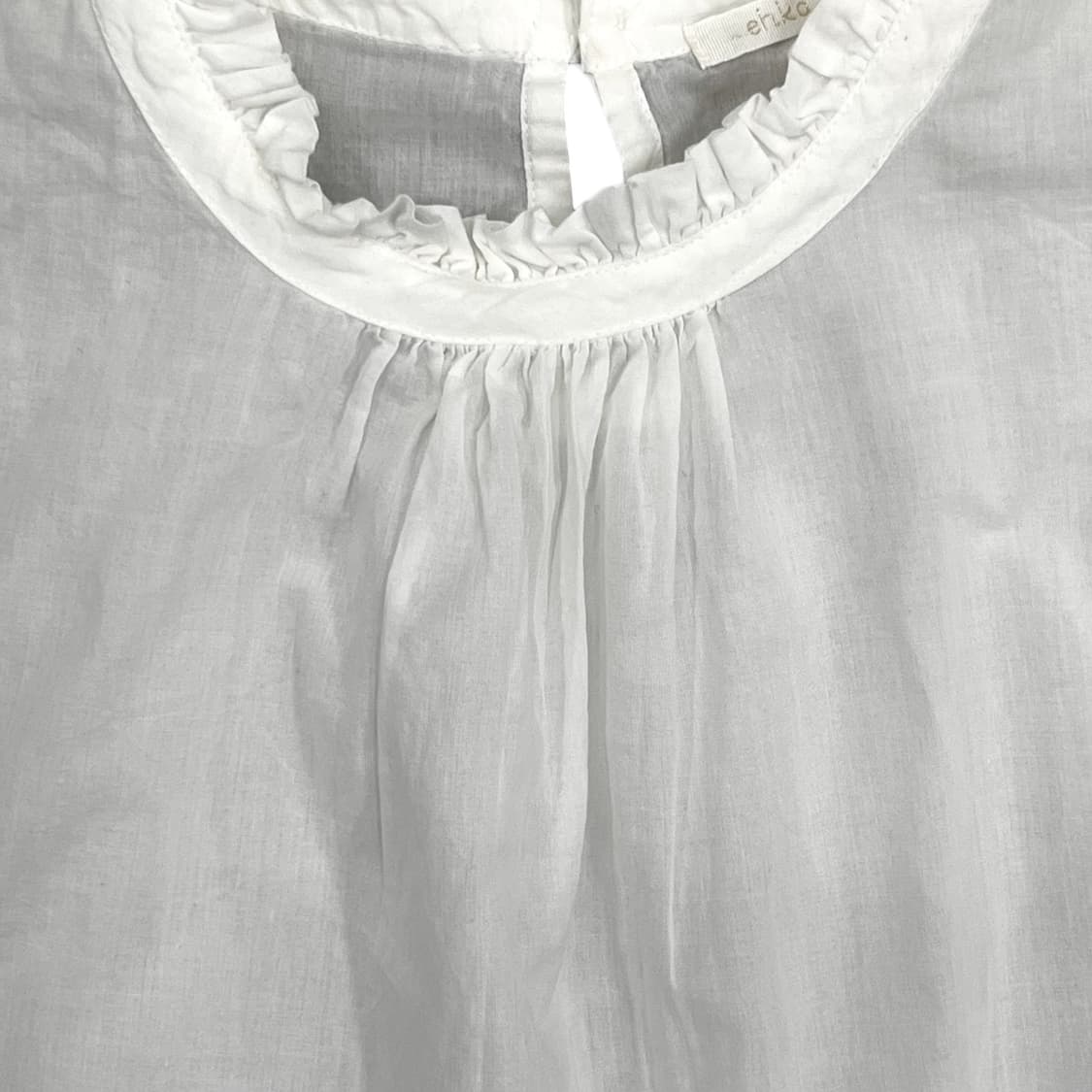 Frill Detail White Sleeveless Top 상품이미지5