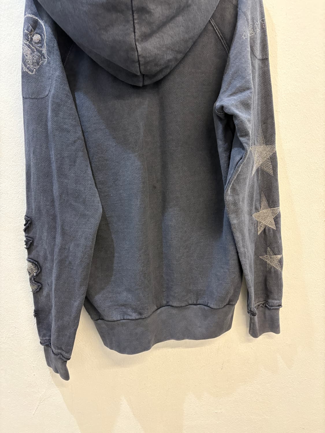 DIESEL Distressed Star & Lace Hoodie  상품이미지6