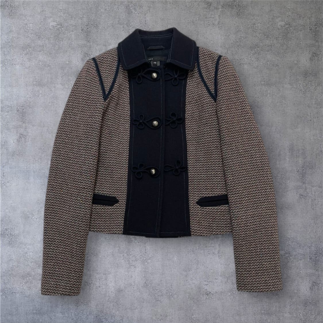 마크제이콥스 Marc Jacobs 트위드 배색 크롭 자켓 XS 상품이미지1